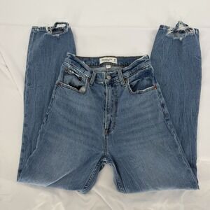 Abercrombie & Fitch Jeans Sz 2 Curve Love Ankle Straight High Rise Distressed